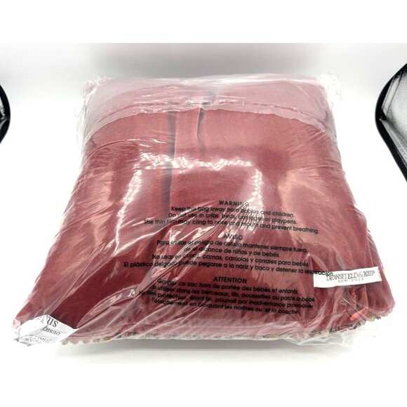 Dransfield & Ross New York French Knot Pillow Silk Velvet Boutique Autumn Spice‎ - Picture 14 of 14